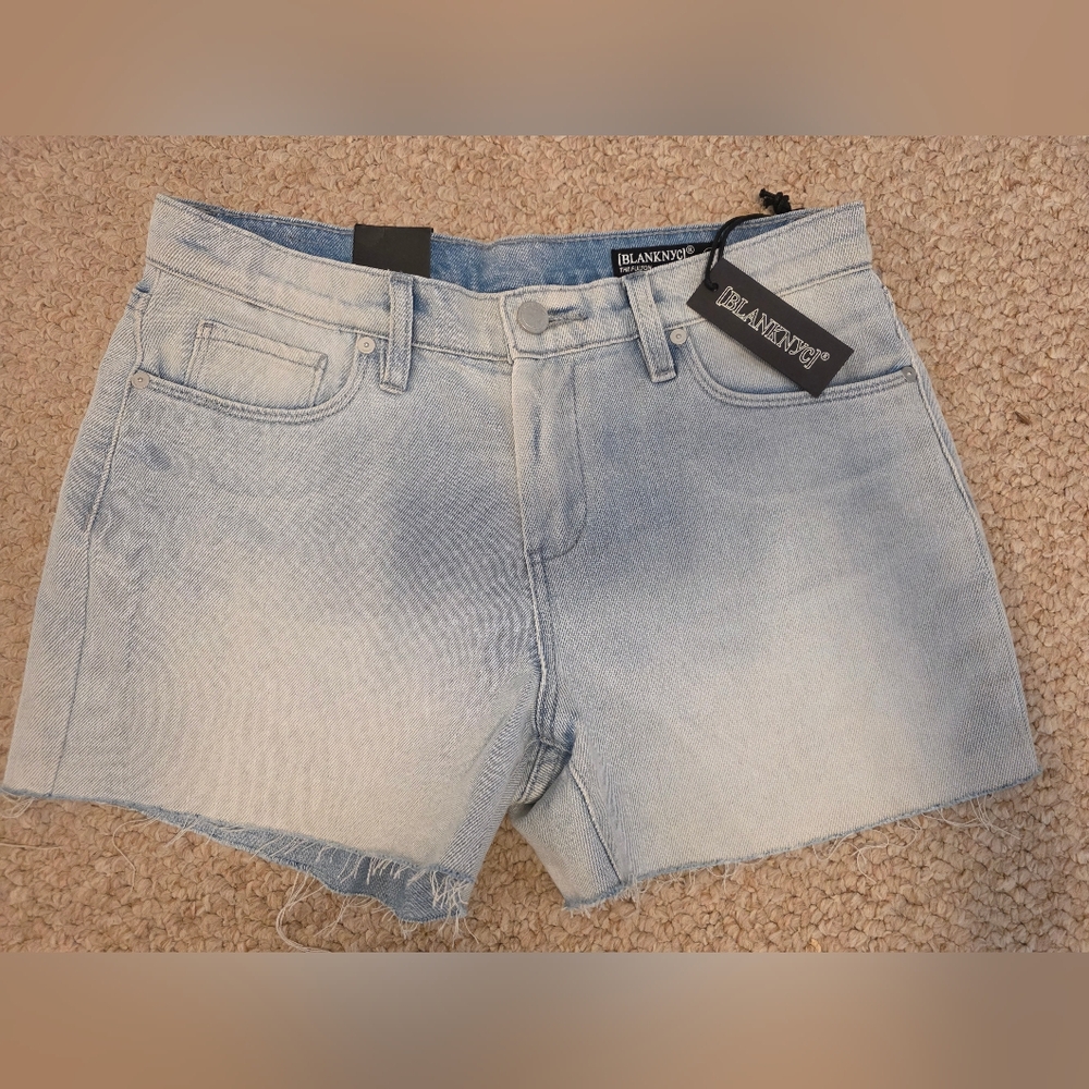Blank NYC Light Blue Denim Shorts